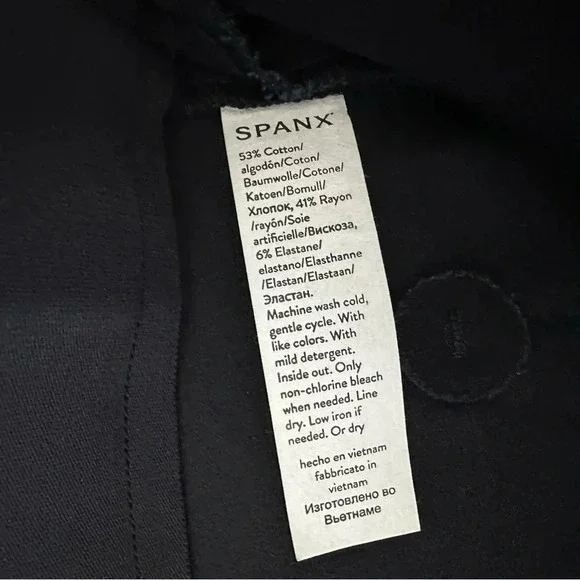 SPANX 20365Q Polished Ankle Slim in Classic Navy Pull-on Shaping Crop Pant Large - Picture 3 of 7